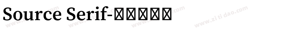 Source Serif字体转换